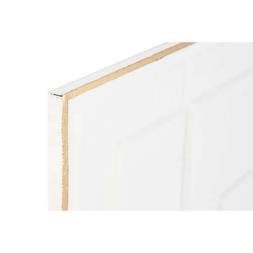 Zidni Ukras Home ESPRIT Bijela zlatan Apstraktno 72,7 x 2,5 x 100,5 cm (2 kom.) Cijena