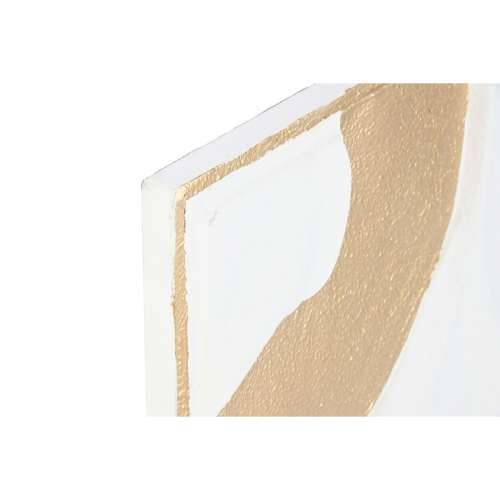 Zidni Ukras Home ESPRIT Bijela zlatan moderan 48 x 2,5 x 80,5 cm (2 kom.) Cijena