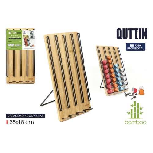 Organizator za Kapsule Kave Quttin Bambus 35 x 18 x 4 cm 40 Kava u Kapsulama (6 kom.) Cijena
