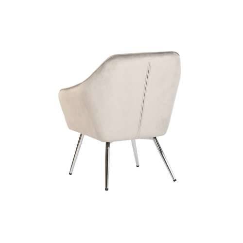 Sjedalo Home ESPRIT Siva Krema zlatan Srebrna Poliester Metal 74 x 74 x 90 cm 74 x 67 x 90 cm Cijena