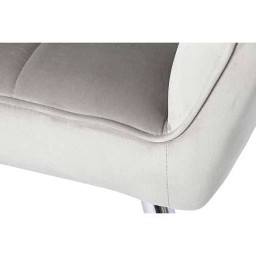 Sjedalo Home ESPRIT Siva Krema zlatan Srebrna Poliester Metal 74 x 74 x 90 cm 74 x 67 x 90 cm Cijena