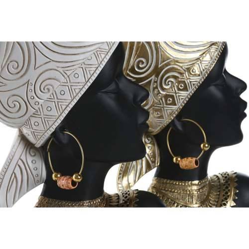 Ukrasna figura Home ESPRIT Bijela Crna zlatan Afrikanka 22 x 11 x 37 cm (2 kom.) Cijena