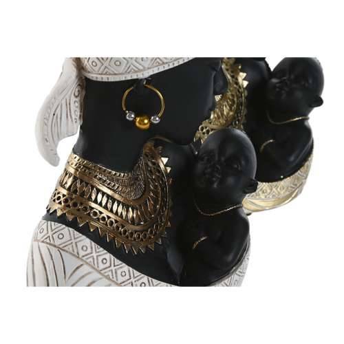 Ukrasna figura Home ESPRIT Bijela Crna zlatan Afrikanka 15 x 9 x 25 cm (2 kom.) Cijena