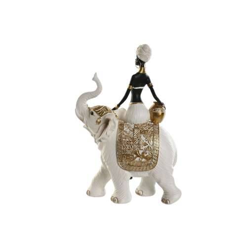 Ukrasna figura Home ESPRIT Bijela Crna zlatan Slon Afrikanka 21 x 11 x 32 cm (2 kom.) Cijena