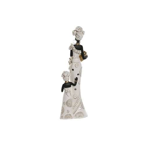 Ukrasna figura Home ESPRIT Bijela Crna zlatan Afrikanka 10 x 7 x 31 cm (2 kom.) Cijena