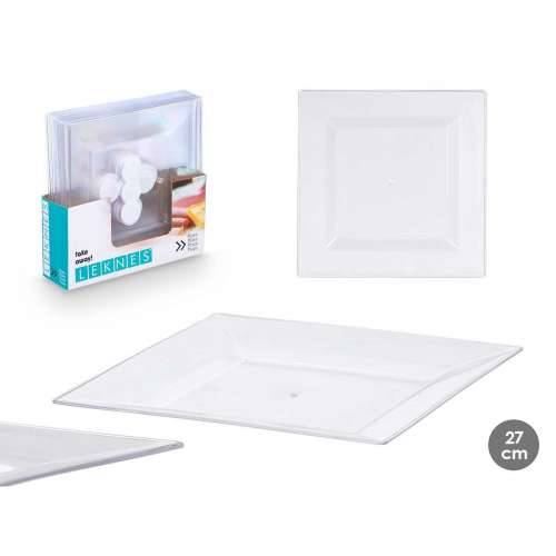 Set tanjura Leknes CK80668-1-T Providan polistiren Plastika 27,3 x 2,3 x 27,3 cm (24 kom.) Cijena