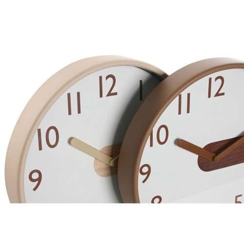 Zidni sat Home ESPRIT Smeđa Prirodno PVC Drvo 30 x 4,7 x 30 cm (2 kom.) Cijena