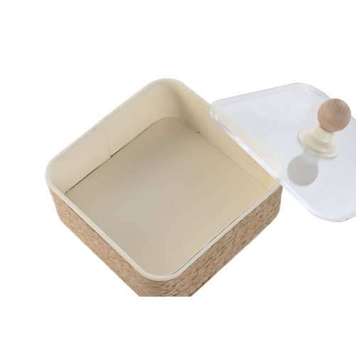 Kutija za nakit Home ESPRIT Svijetlo smeđi Metal 16 x 16 x 11 cm (2 Dijelovi) Cijena