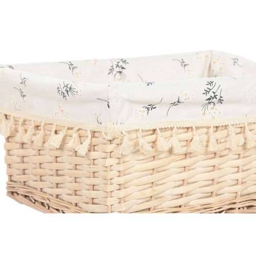 Košara za prljavo rublje Home ESPRIT Prirodno ispleten od pruća Shabby Chic 48 x 38 x 22 cm 5 Dijelovi Cijena