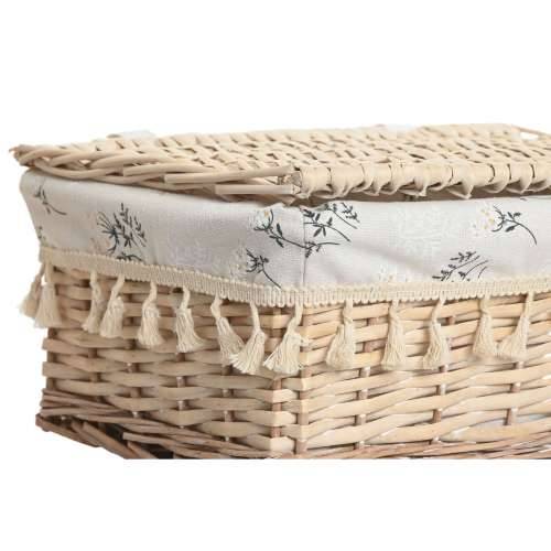 Košara za prljavo rublje Home ESPRIT Prirodno ispleten od pruća Shabby Chic 42 x 33 x 20 cm 3 Dijelovi Cijena
