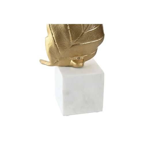 Ukrasna figura Home ESPRIT Bijela zlatan Biljni list 20 x 7 x 22 cm Cijena