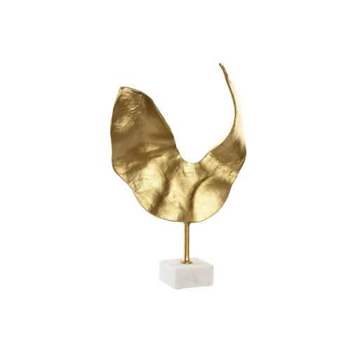 Ukrasna figura Home ESPRIT Bijela zlatan Apstraktno 38 x 10 x 55 cm Cijena
