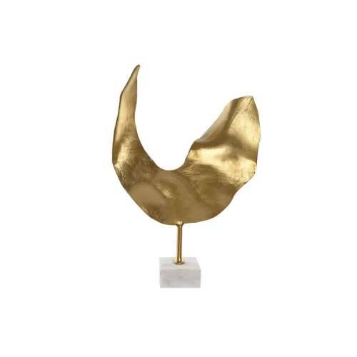 Ukrasna figura Home ESPRIT Bijela zlatan Apstraktno 38 x 10 x 55 cm Cijena