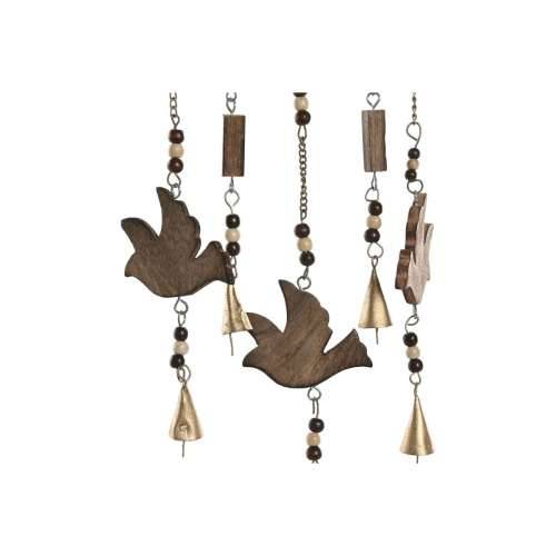 Ukrasna figura Home ESPRIT Smeđa drvo Srce Sunce 20 x 20 x 61 cm (3 kom.) Cijena