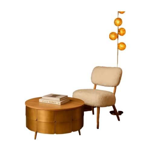 Stolić za dnevni boravak Home ESPRIT zlatan 90 x 90 x 45 cm Cijena
