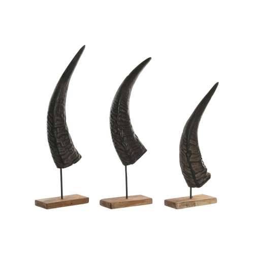 Ukrasna figura Home ESPRIT Crna Prirodno 20 x 11 x 65 cm Cijena