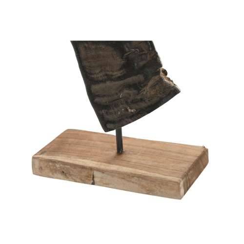 Ukrasna figura Home ESPRIT Crna Prirodno 20 x 11 x 65 cm Cijena