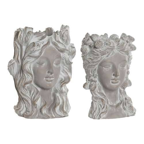 Tegla za biljke Home ESPRIT Siva Cement chica 21 x 18 x 28 cm (2 kom.) Cijena