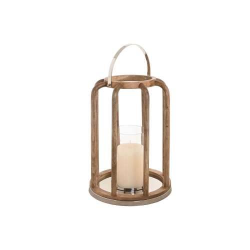 Svijećnjak Home ESPRIT Smeđa Srebrna Prirodno Kristal Drvo Manga 30 x 30 x 42 cm Cijena