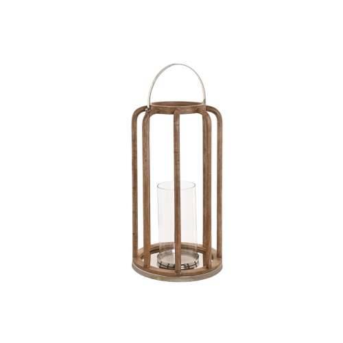 Svijećnjak Home ESPRIT Smeđa Srebrna Kristal Drvo Manga 30 x 30 x 53 cm Cijena