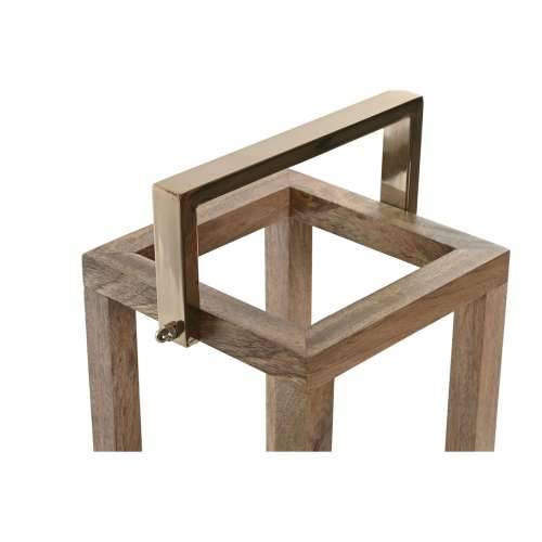 Svijećnjak Home ESPRIT Smeđa Čelik Drvo Manga 25 x 25 x 54 cm Cijena