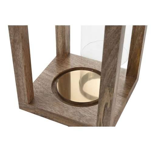 Svijećnjak Home ESPRIT Smeđa Čelik Drvo Manga 25 x 25 x 54 cm Cijena
