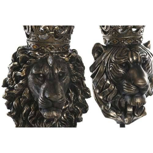 Ukrasna figura Home ESPRIT Tamno smeđi Lav Kruna 21 x 18 x 44 cm (2 kom.) Cijena