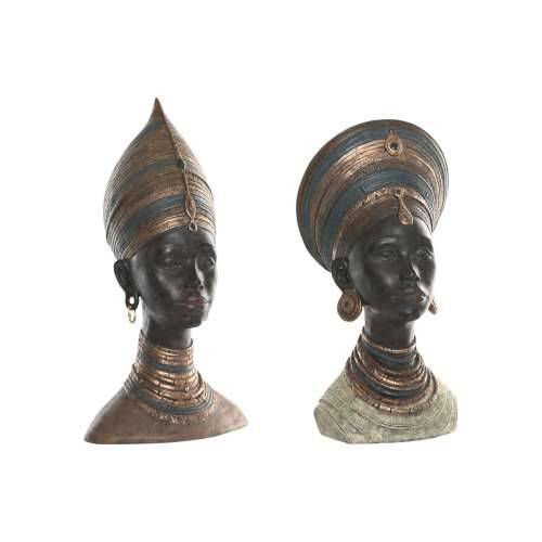 Ukrasna figura Home ESPRIT Smeđa Afrikanka 30 x 20 x 53 cm (2 kom.) Cijena