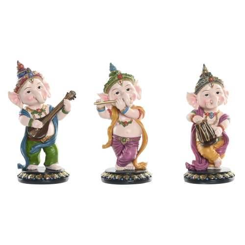 Ukrasna figura Home ESPRIT Pisana Glazbenik Indijac 9 x 9 x 20 cm (3 kom.) Cijena