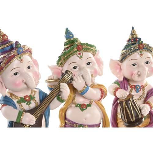 Ukrasna figura Home ESPRIT Pisana Glazbenik Indijac 9 x 9 x 20 cm (3 kom.) Cijena
