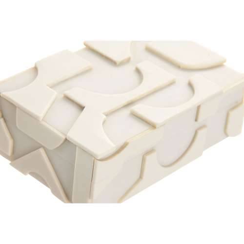 Kutija za nakit Home ESPRIT Bijela Smola Kost 18 x 13 x 7,5 cm (2 Dijelovi) Cijena