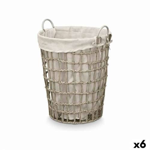 Košara Kipit HX30550 Siva Poliester Tkanina polipropilen Željezo Plastika 50 % pamuk 46 x 59 x 43 cm (6 kom.) Cijena