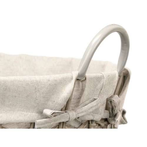 Košara Kipit HX30559 Siva Poliester Tkanina polipropilen Željezo Plastika 50 % pamuk 53 x 43 x 44 cm (6 kom.) Cijena