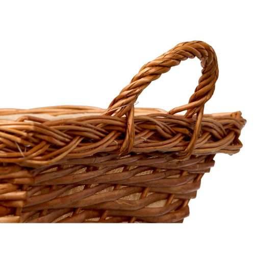 Košara Kipit HX30675 Prirodno Poliester ispleten od pruća Tkanina 50 % pamuk 63 x 16 x 41 cm (12 kom.) Cijena