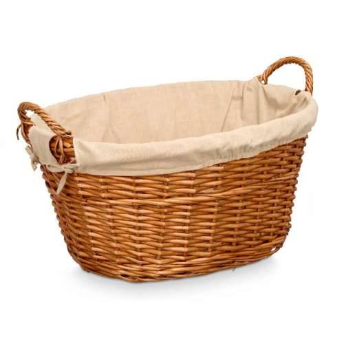 Košara Kipit HX31039 Prirodno Poliester ispleten od pruća Tkanina 50 % pamuk 60 x 35 x 48 cm (6 kom.) Cijena