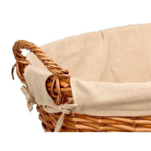 Košara Kipit HX31039 Prirodno Poliester ispleten od pruća Tkanina 50 % pamuk 60 x 35 x 48 cm (6 kom.) Cijena