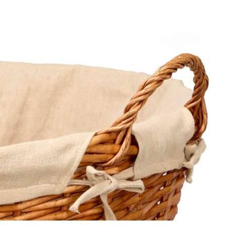 Košara Kipit HX31037 Prirodno Poliester ispleten od pruća Tkanina 50 % pamuk 50 x 42 x 45 cm (6 kom.) Cijena