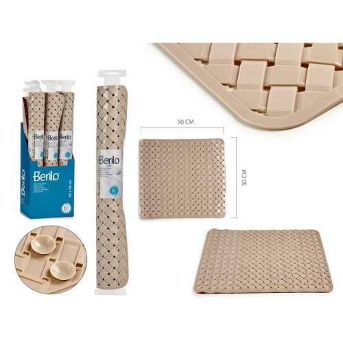 Prostirka za kupanje Berilo AR1910106 Bež PVC 0,03 x 50 x 50 cm (6 kom.) Cijena