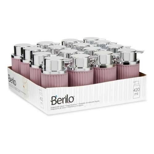 Dozator za Sapun Berilo 3236-4 Roza Plastika 420 ml 7 x 14,5 x 8,5 cm (16 kom.) Cijena