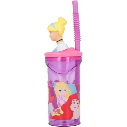 Čašu sa Slamkom Disney Princess CZ11334 3D Roza Cijena