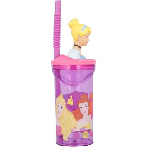 Čašu sa Slamkom Disney Princess CZ11334 3D Roza Cijena