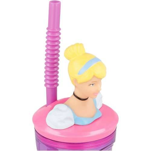 Čašu sa Slamkom Disney Princess CZ11334 3D Roza Cijena