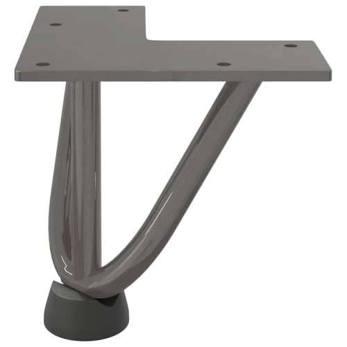 Noge s ukosnicama za stolić za kavu 4 kom. Prirodni čelik 10 cm Puni čelik - Prirodna 10 cm 1 3 rods Cijena