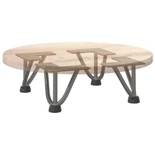 Noge s ukosnicama za stolić za kavu 4 kom. Prirodni čelik 10 cm Puni čelik - Prirodna 10 cm 1 3 rods Cijena