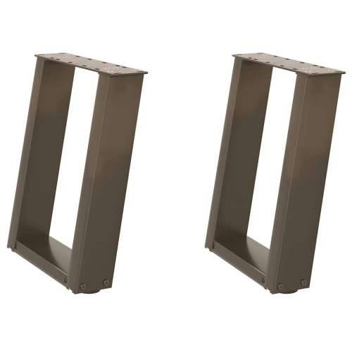 Noge za klub stolić U-oblik 2 kom Prirodni čelik 38 x (42-43) cm Čelik - Prirodna 38 x (42-43) cm 1 Cijena