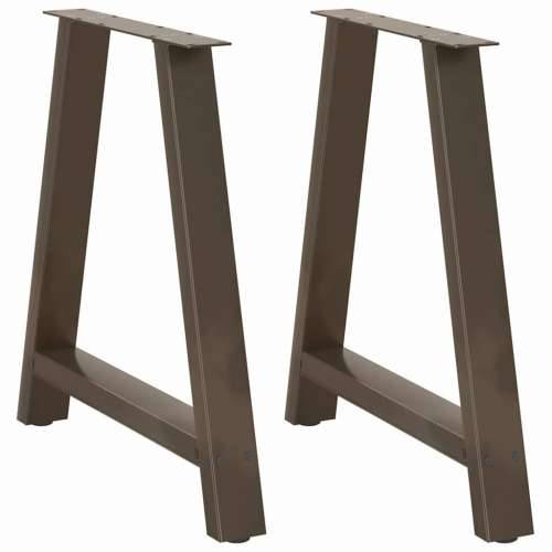 Noge za blagovaonski stol A-oblika 2 kom 80 x (72-73) cm Čelik - Prirodna 80 x (72-73) cm 1 Cijena