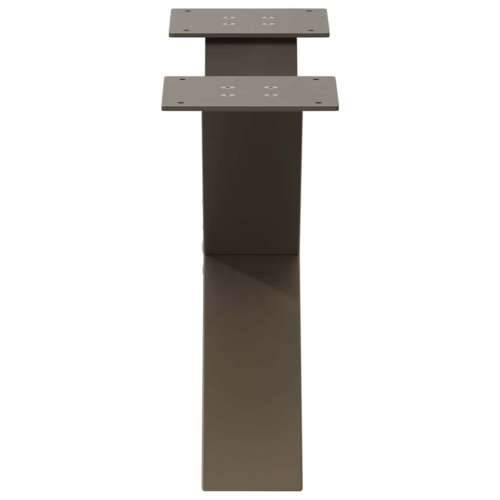 Noge za klub stolić u obliku slova X, 2 kom, prirodni čelik, 60 x (30-31) cm, čelik - Prirodna 60 x (30-31) cm (80 mm) 2 1 Cijena