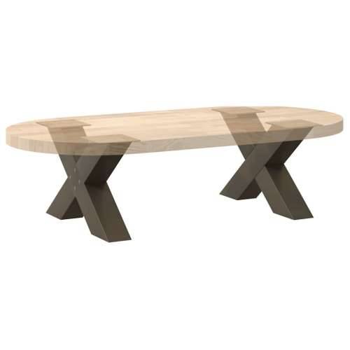 Noge za klub stolić u obliku slova X, 2 kom, prirodni čelik, 60 x (30-31) cm, čelik - Prirodna 60 x (30-31) cm (80 mm) 2 1 Cijena