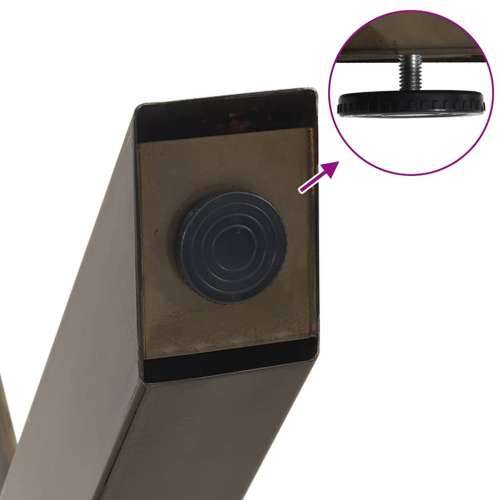 Noge za klub stolić u obliku slova X, 2 kom, prirodni čelik, 60 x (30-31) cm, čelik - Prirodna 60 x (30-31) cm (80 mm) 2 1 Cijena