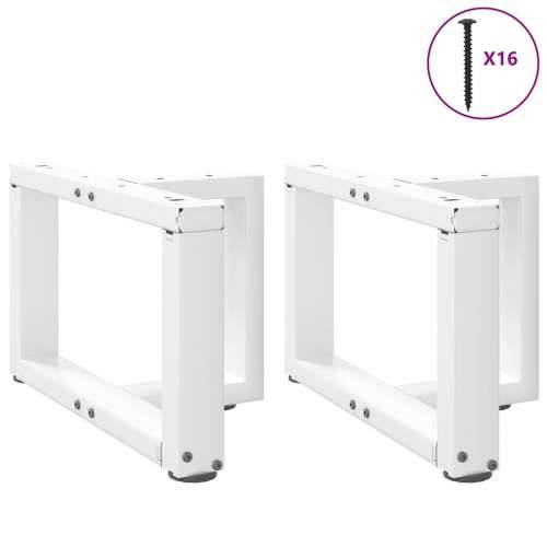 Noge za klub stolić T-oblika 2 kom Bijele 50x25x(30-31) cm Čelik - Bijela 50 x 25 x (30-31) cm 1 Cijena